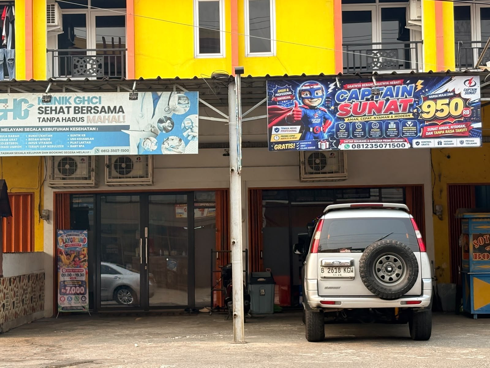 Tampak depan Klinik GHCI